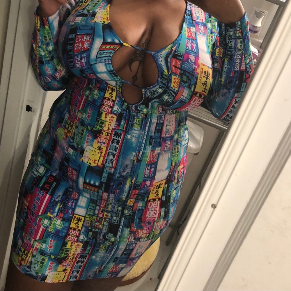 Tokyo City Mini Dress From Fashion Nova NEVER WORN